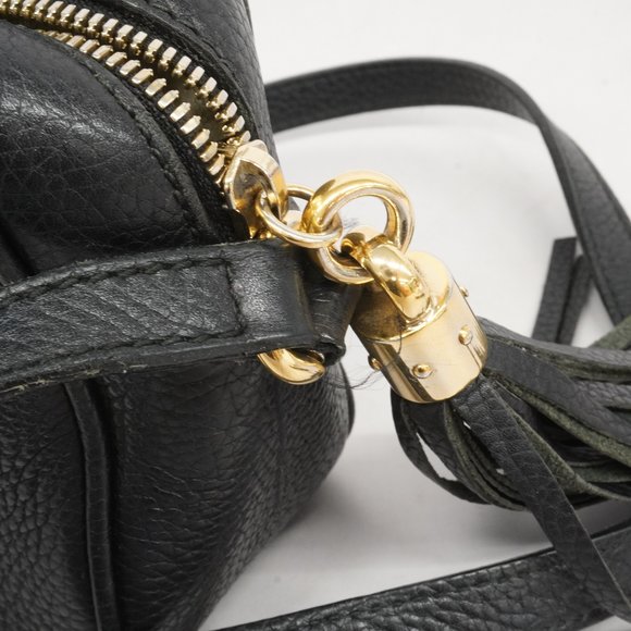 GUCCIAuth  Soho Shoulder Bag 308364 Women's Leather Shoulder Bag Black - Picture 8 of 10